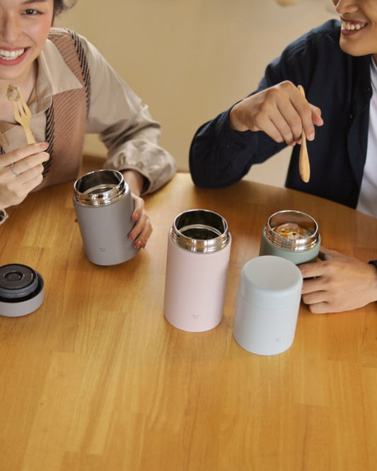 وعاء حساء زوجيروشي من الفولاذ المقاوم للصدأ، سعة 0.52 لتر، رمادي متوسط، معزول حرارياً