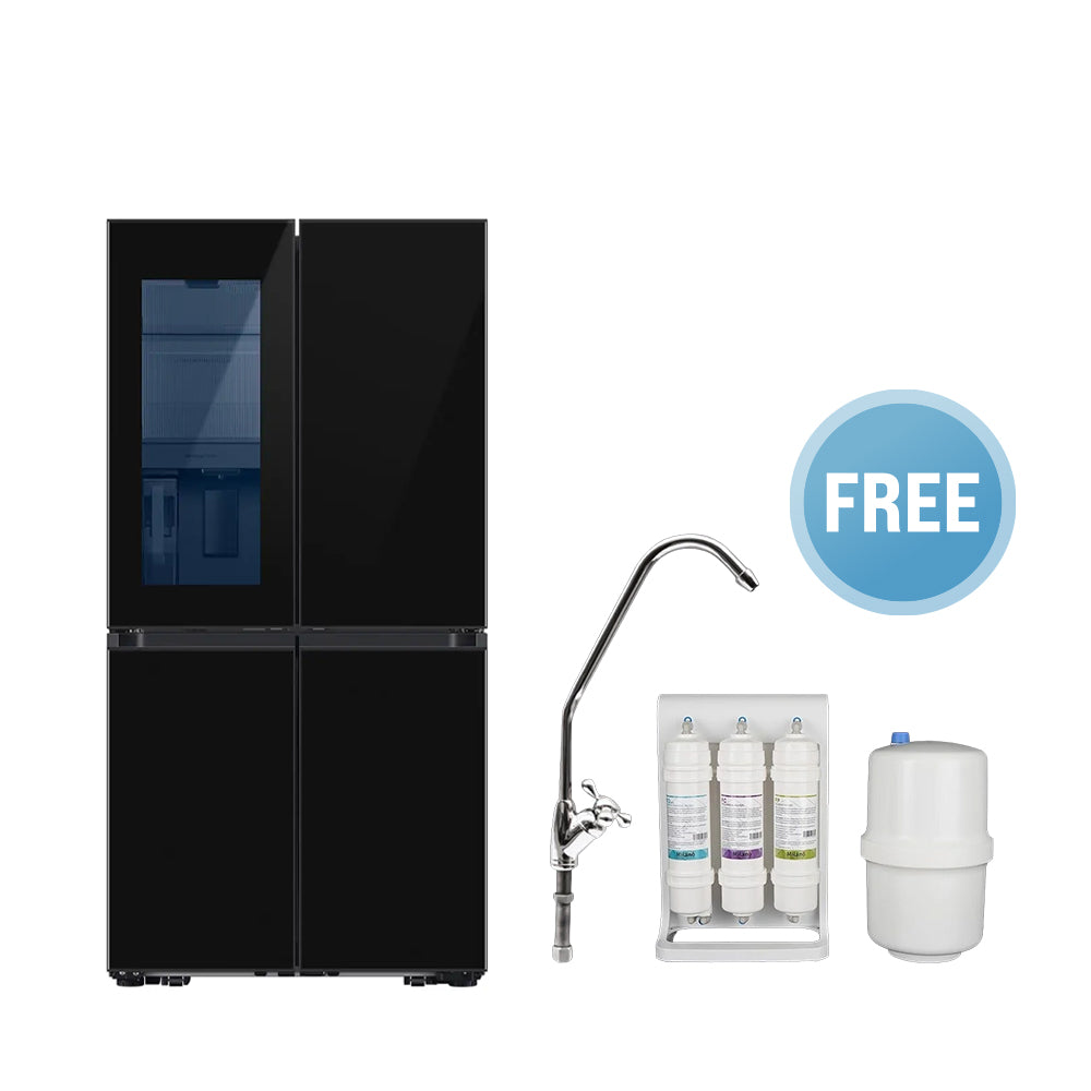 ثلاجة سامسونج ببابين فرنسيين سعة 548 لترًا