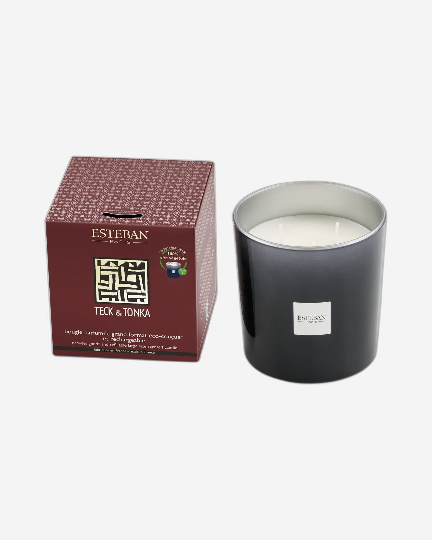 شمعة معطرة كبيرة الحجم من استيبان تيك وتونكا، 450 جرام