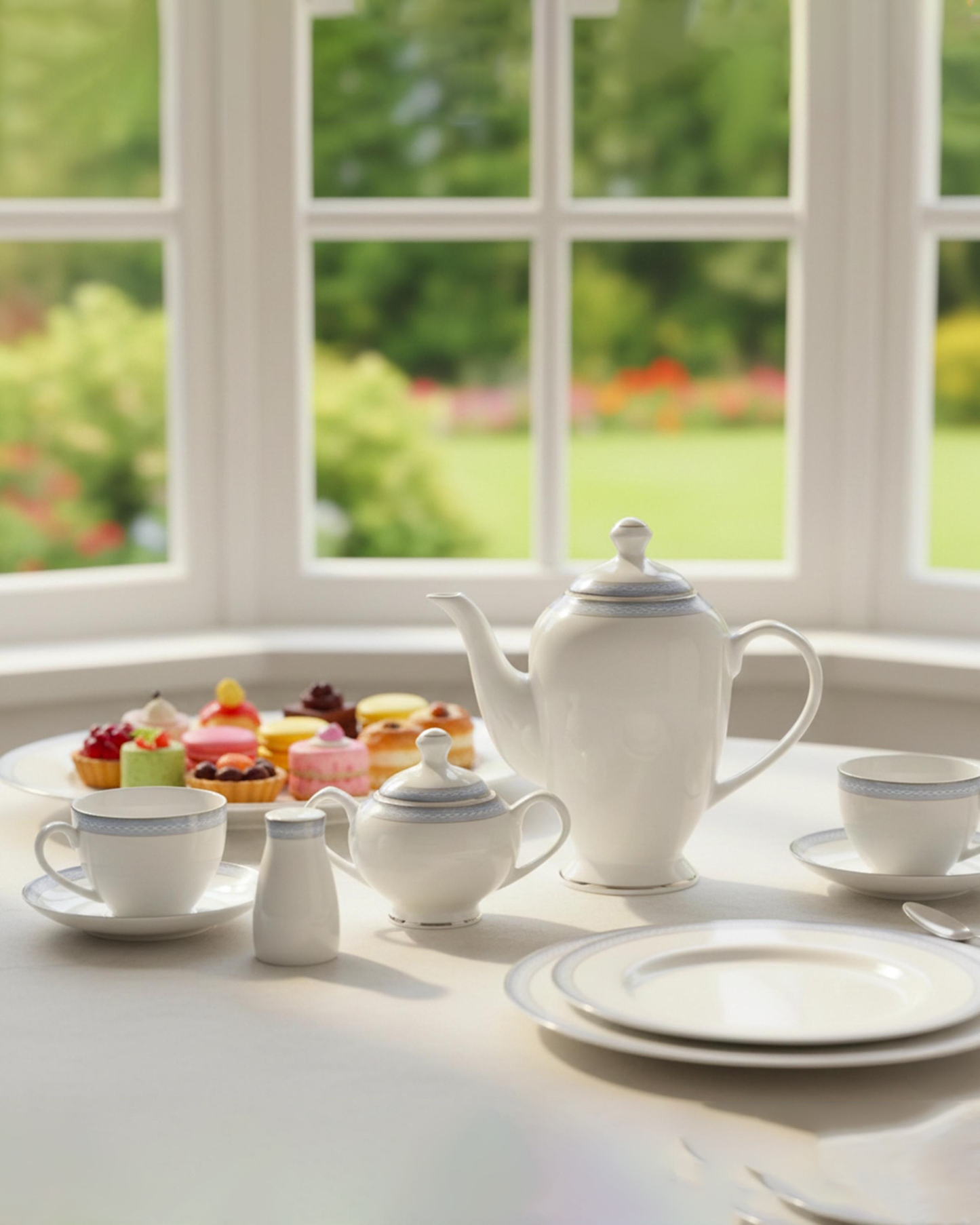Shallow ZIYA Dinnerware Set 47 pcs