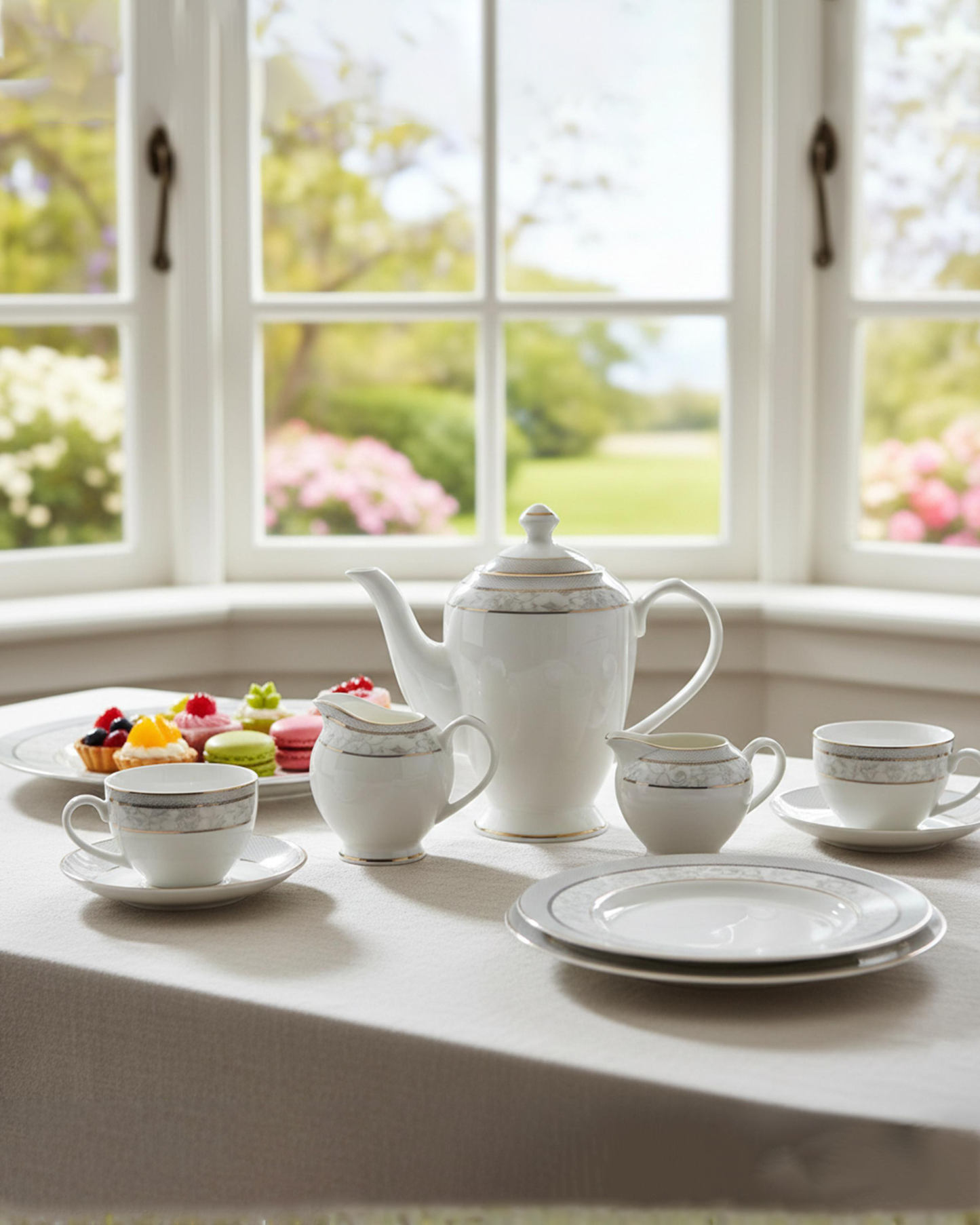 Shallow ZOHA Dinnerware Set 47 pcs