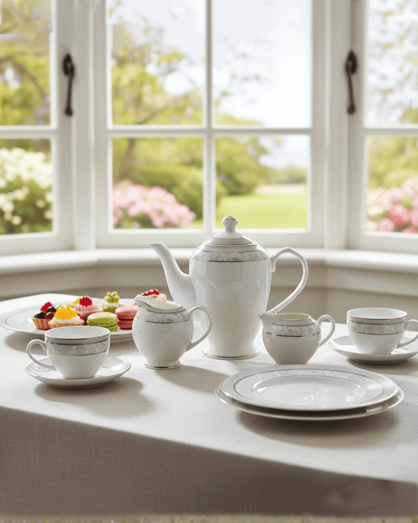 Shallow ZOHA Dinnerware Set 47 pcs
