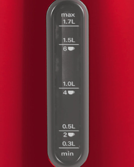 غلاية كهربائية بوش ديزاين لاين 3000 واط TWK4P434GB كريستال أحمر غامق