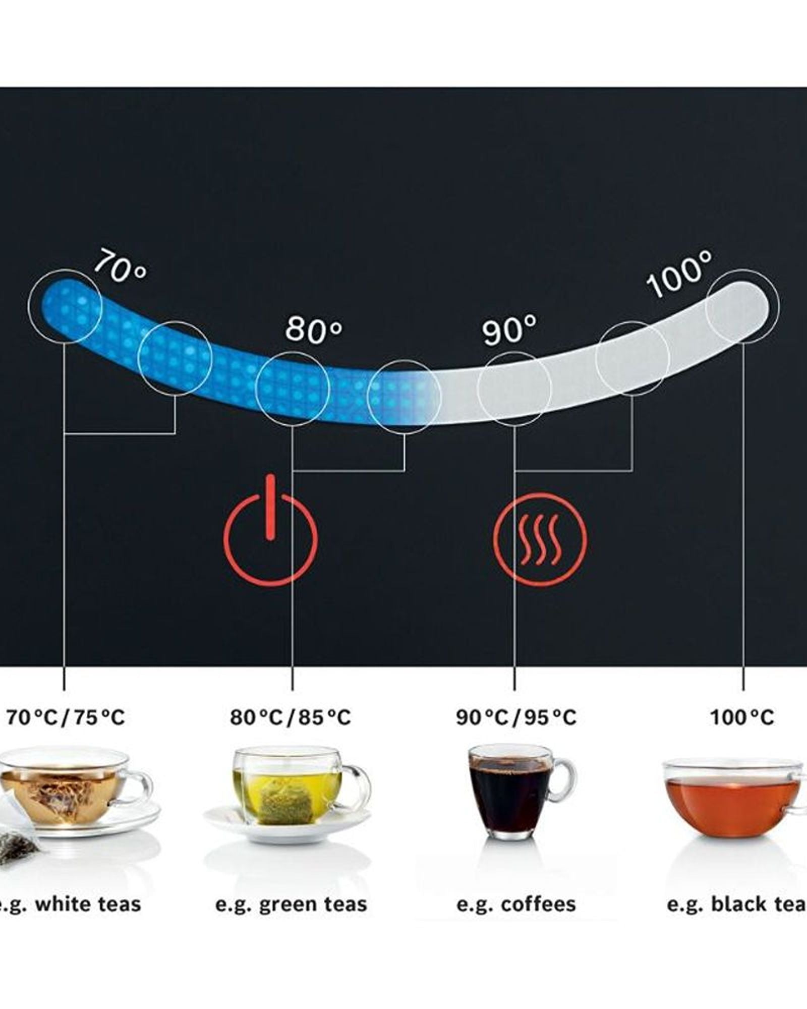 غلاية بوش 1.7 لتر 3000 واط من الفولاذ المقاوم للصدأ TWK7203GB