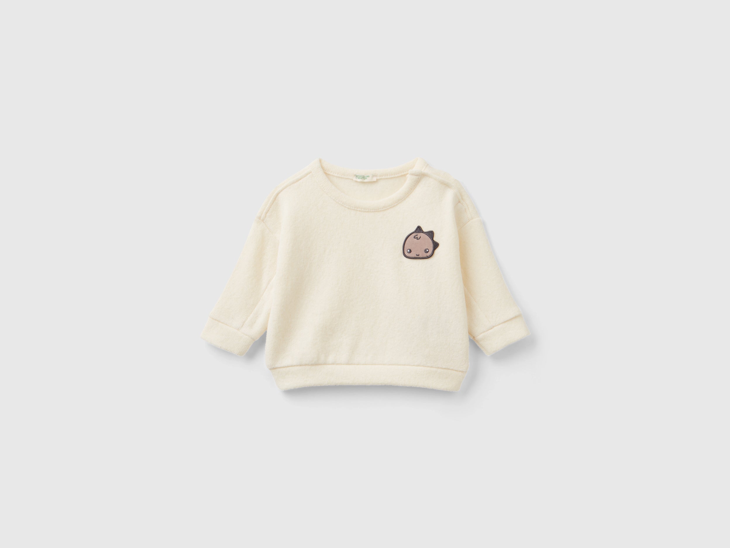 Sweatshirt in recycled cotton blend