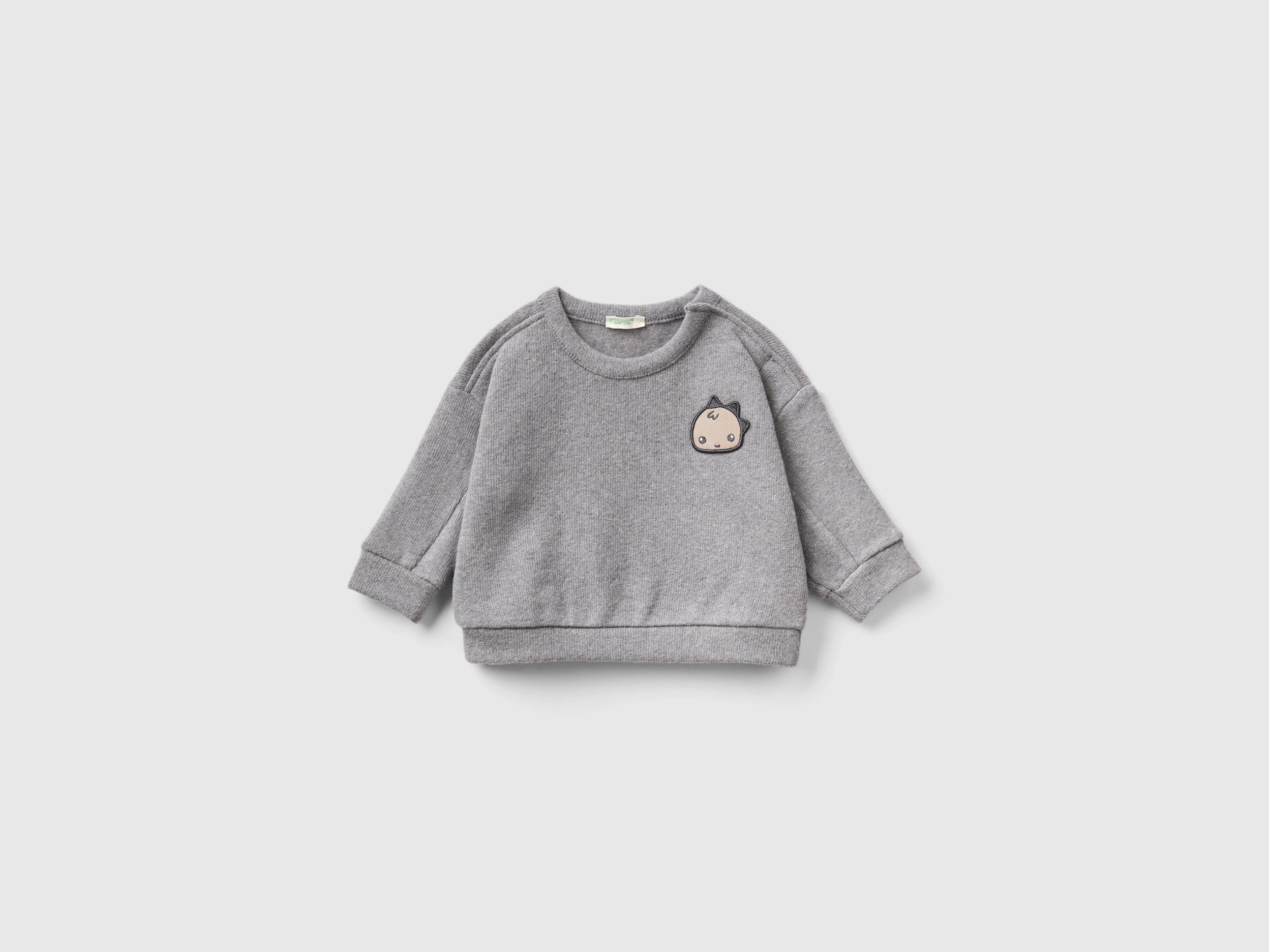 Sweatshirt in recycled cotton blend