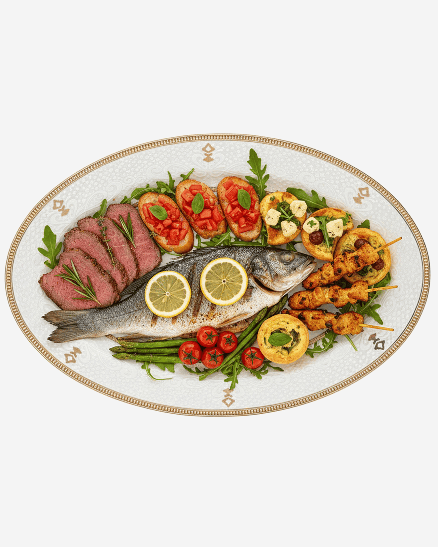 Shallow ZAYA Oval Platter 36 cm Large White