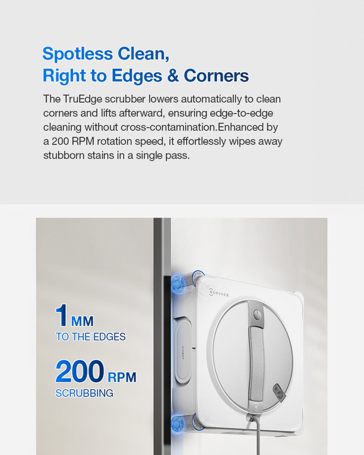 ECOVACS WINBOT W2S OMNI Window Cleaning Robot with 6 in 1 Multifunction Station