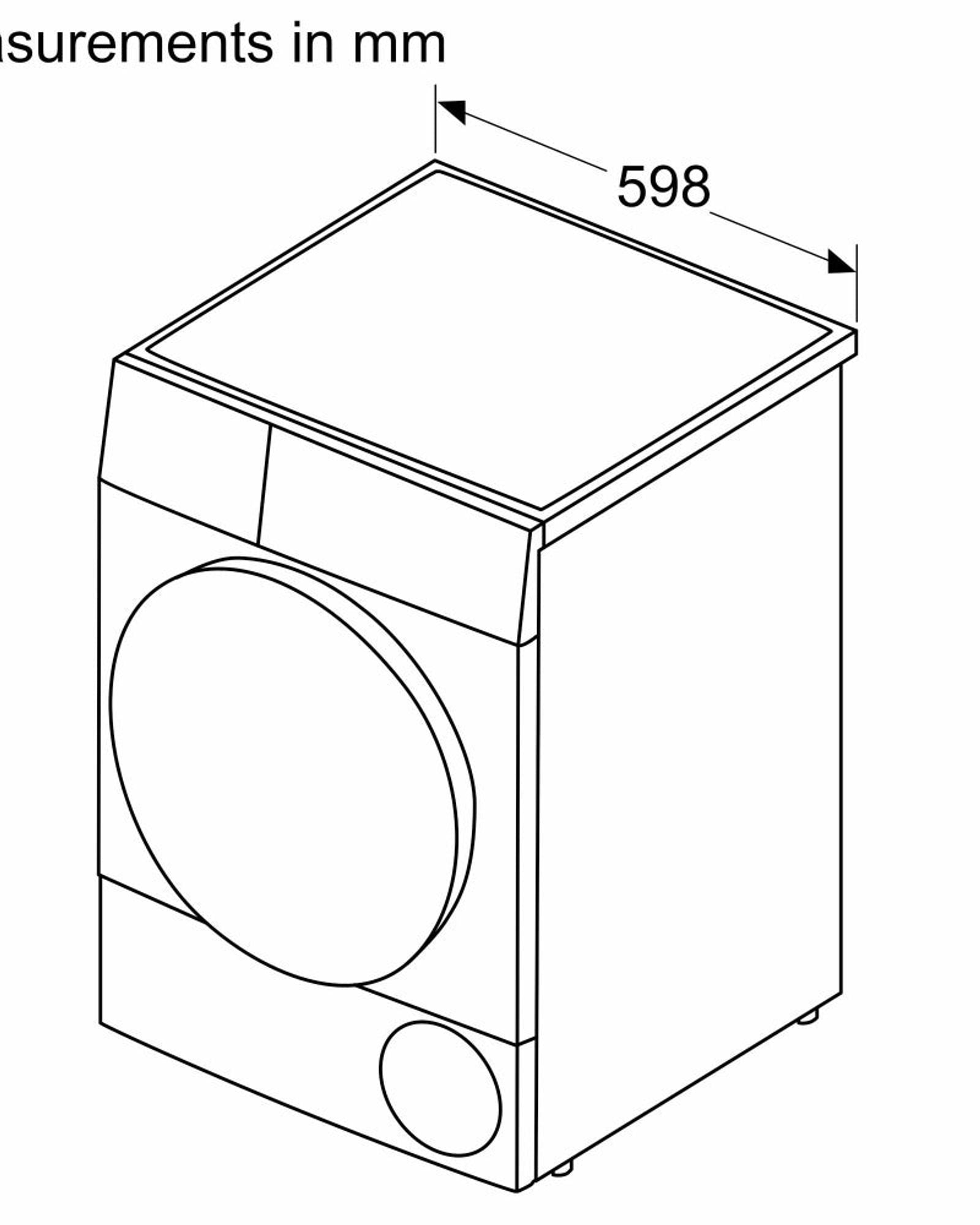 مجفف ملابس بوش سلسلة 8 قائم بذاته بمضخة حرارية سعة 9 كجم