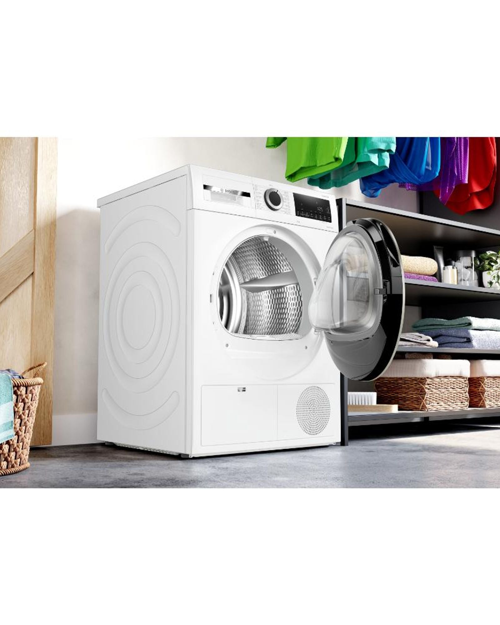 مجفف ملابس بوش سلسلة 4 بمضخة حرارية مستقلة سعة 9 كجم