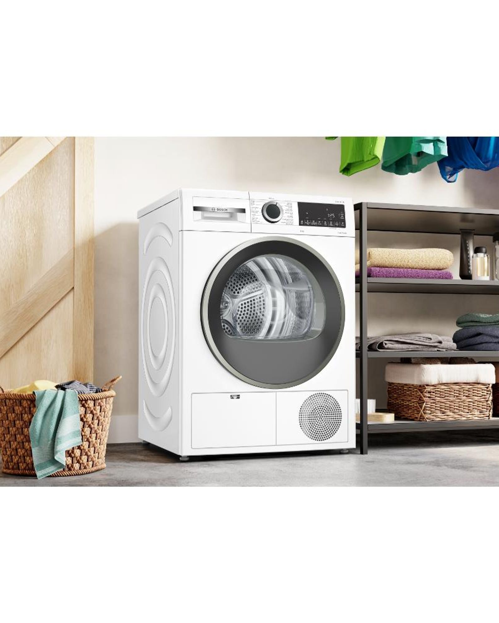 مجفف ملابس بوش سلسلة 4 بمضخة حرارية مستقلة سعة 9 كجم