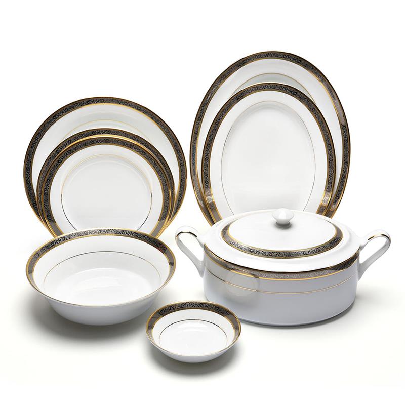 طقم عشاء دانكوتوا جولدن بلاتينيوم، ٥٩ قطعة