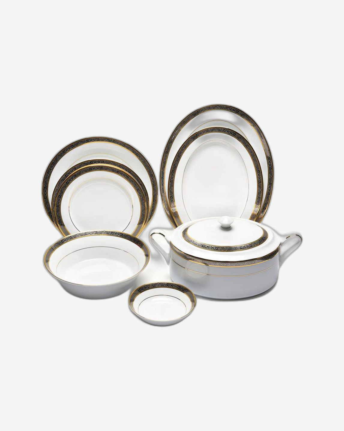 طقم عشاء دانكوتوا جولدن بلاتينيوم، ٥٩ قطعة