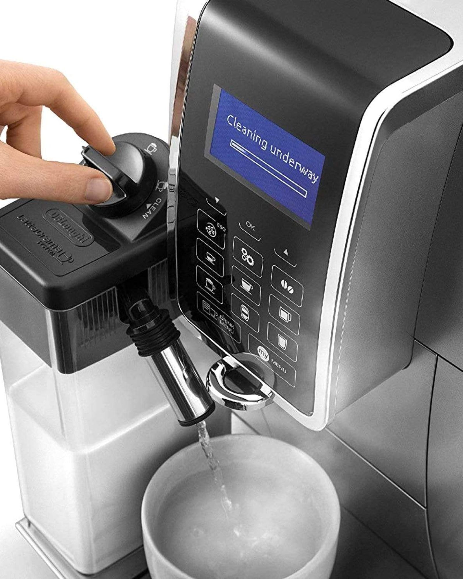 ماكينة قهوة ديلونجي الأوتوماتيكية من حبوب البن إلى الكوب