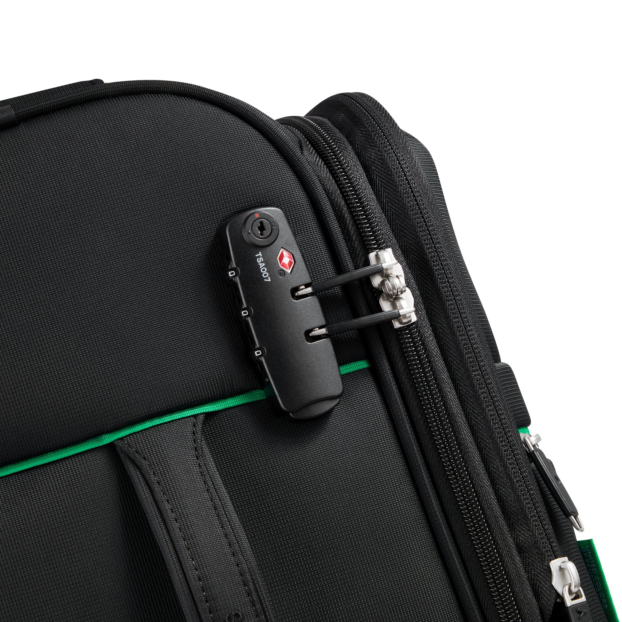 حقيبة سفر ناعمة قابلة للتمدد بعجلتين من UCB Color Block 4