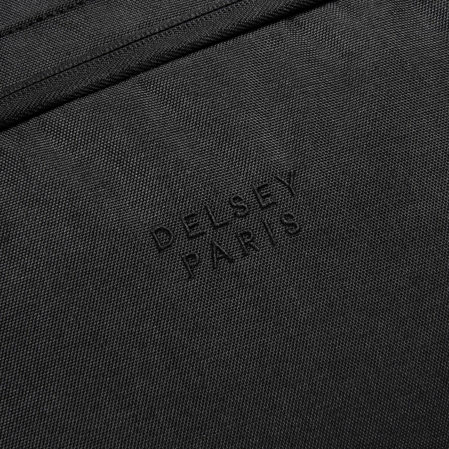 حقيبة ديلسي باريس إسبلانيد بعجلتين لحمل أجهزة الكمبيوتر المحمولة، لون أسود داكن