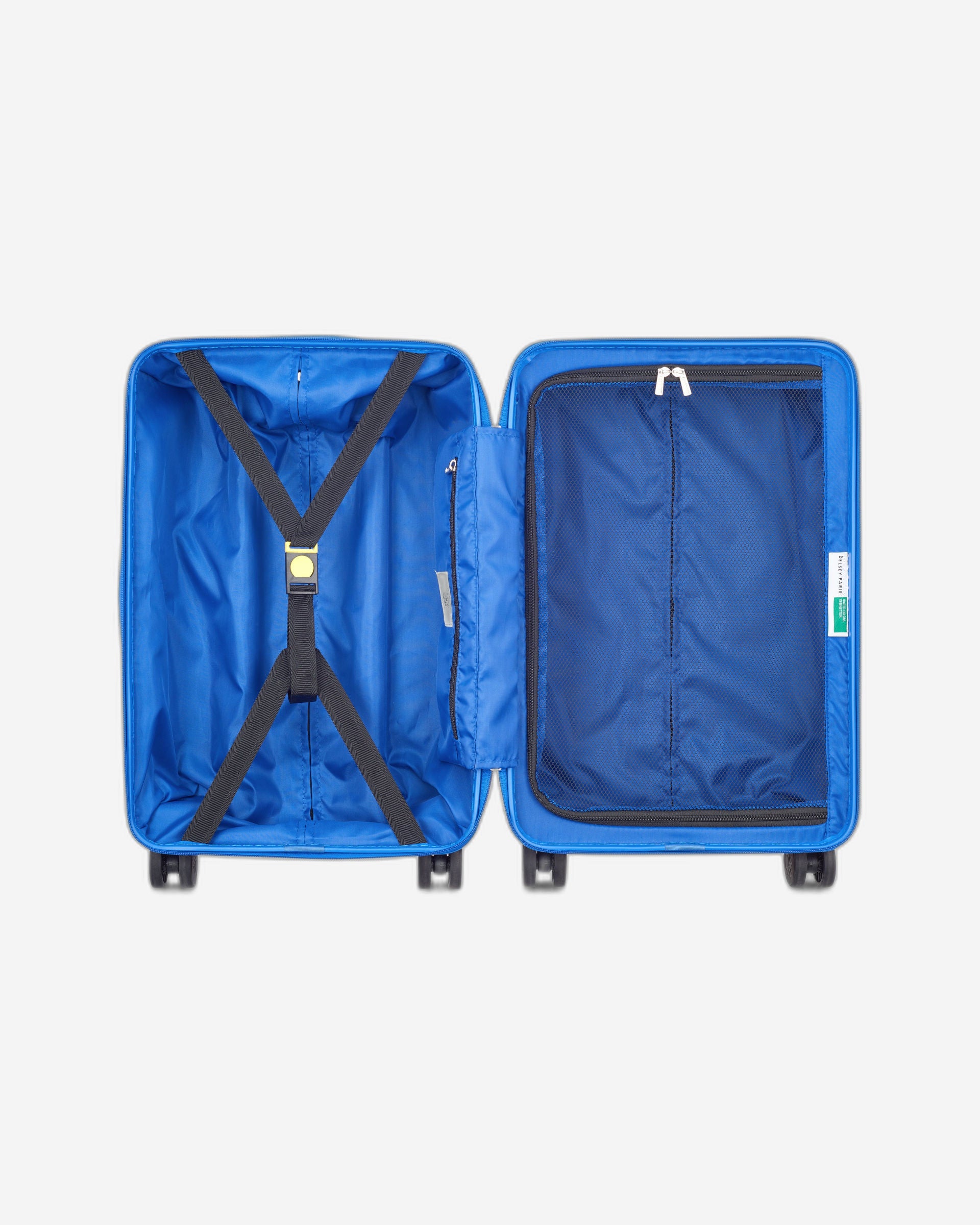 عربة أمتعة UCOB Fabrica 4 ذات العجلات المزدوجة والغطاء الصلب غير القابل للتمدد