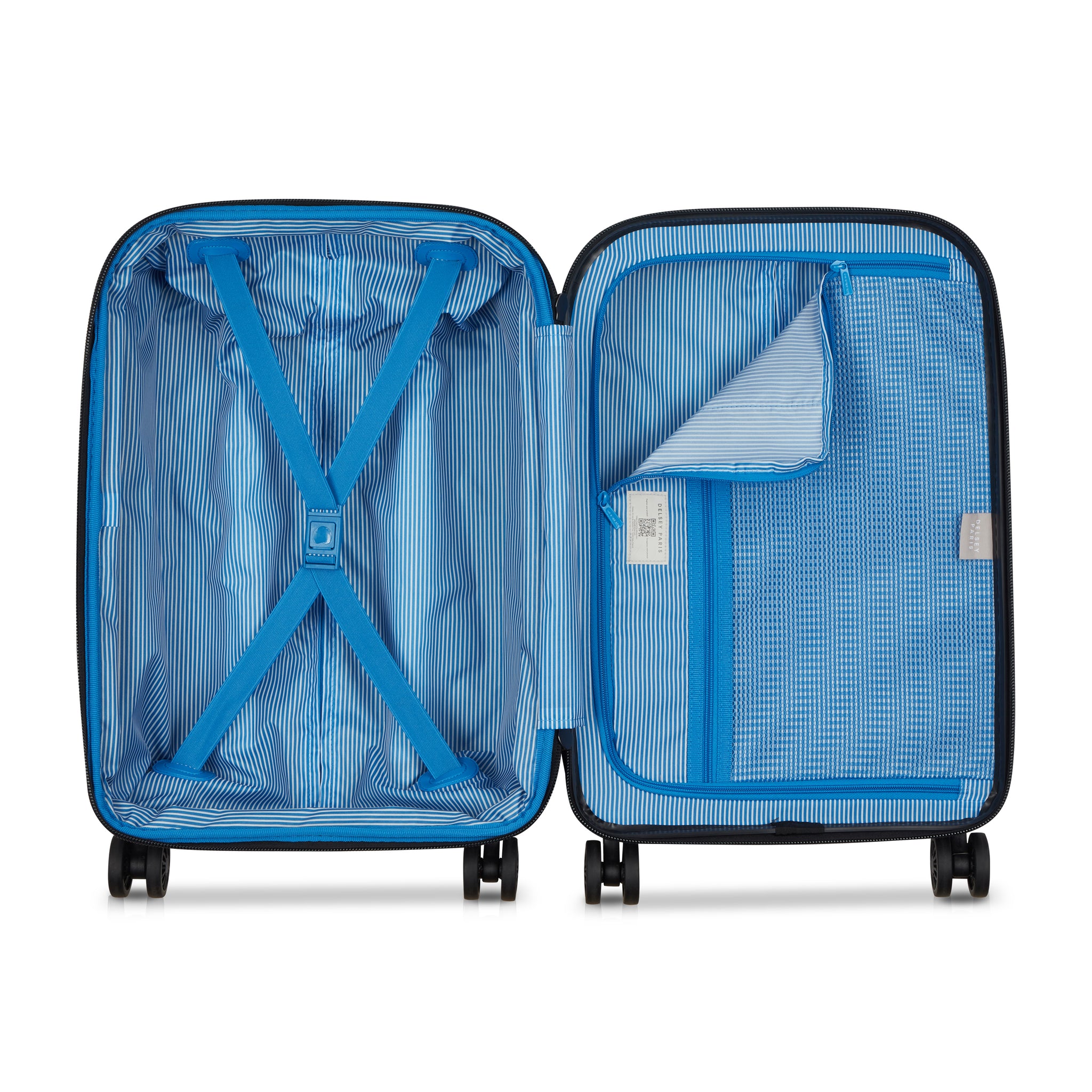 حقيبة سفر قابلة للتمدد من سلسلة FLANERIE SE من Delsey Paris مزودة بأربع عجلات مزدوجة