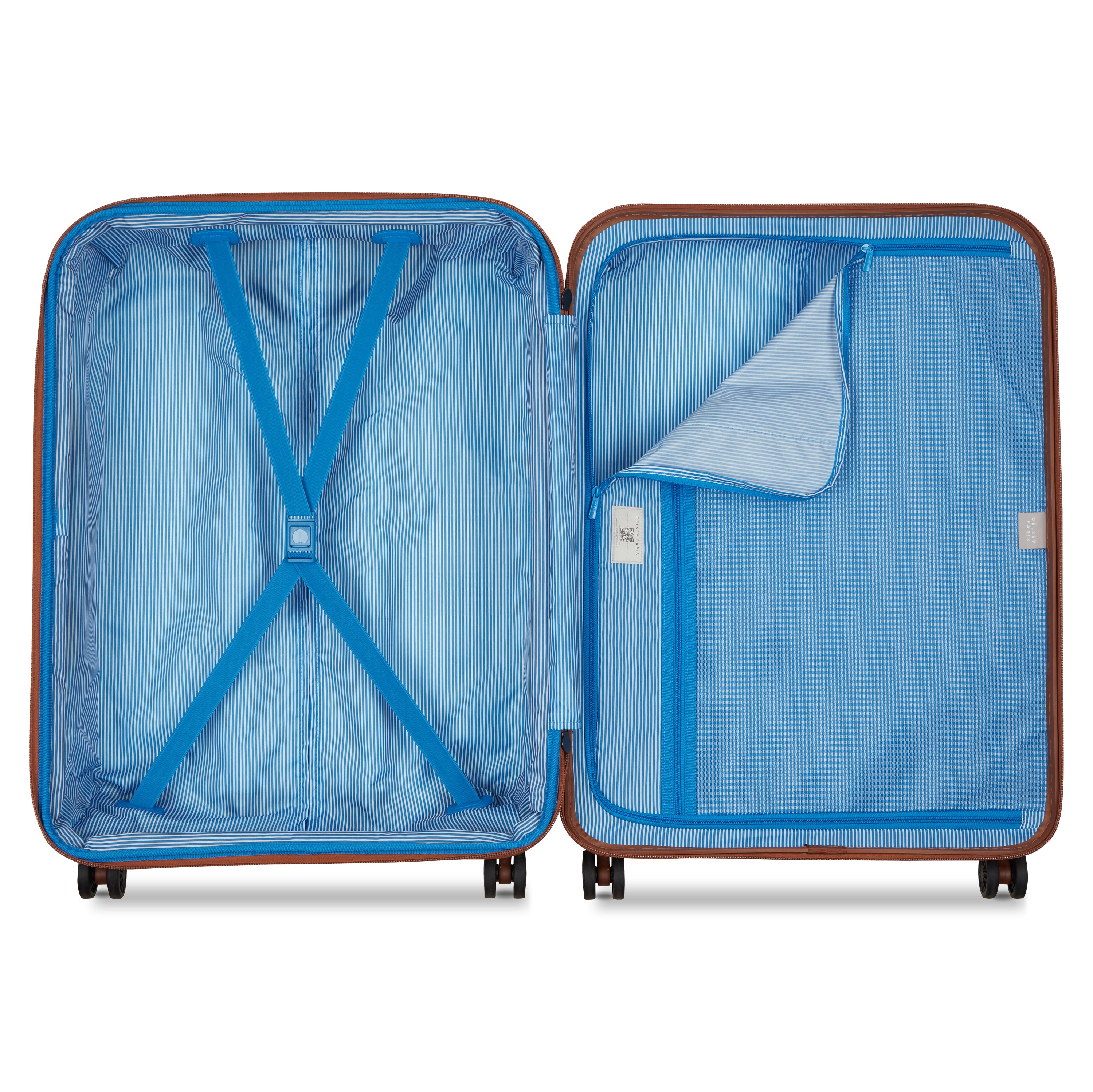 حقيبة سفر قابلة للتمدد من سلسلة FLANERIE SE من Delsey Paris مزودة بأربع عجلات مزدوجة