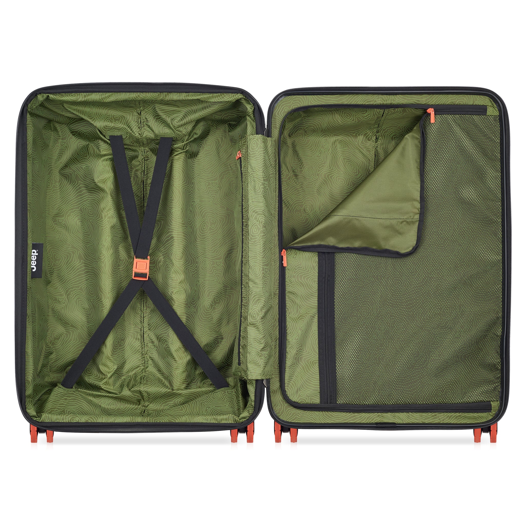 عربة جيب JH001A صلبة قابلة للتوسيع بأربع عجلات مزدوجة