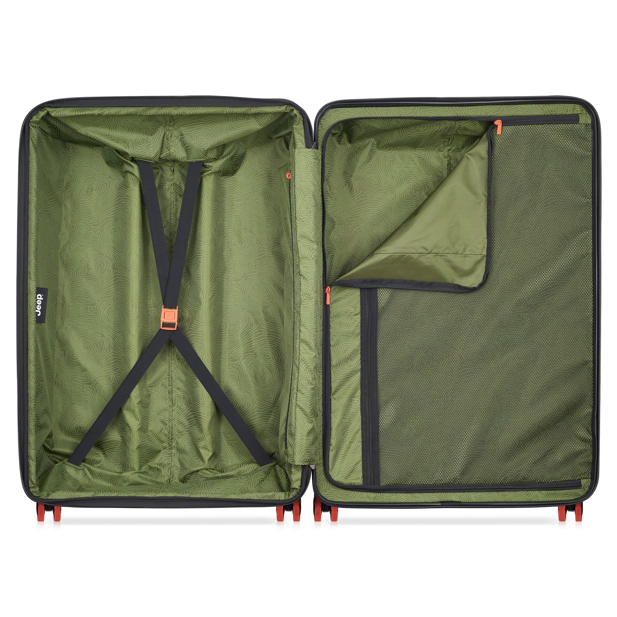 عربة جيب JH001A صلبة قابلة للتوسيع بأربع عجلات مزدوجة