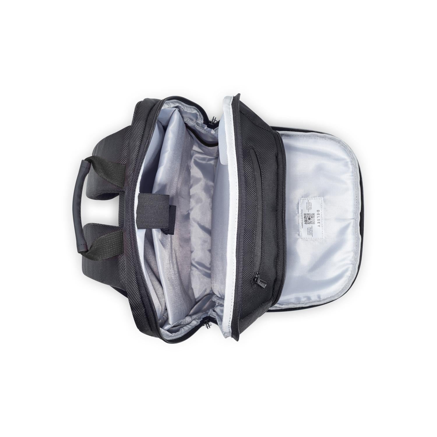 حقيبة ظهر ديلسي باريس بارفيس+ لابتوب بحجرتين مقاس 15.6 بوصة، لون أسود - 00394460300