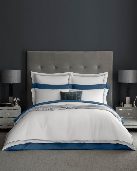 Togas Linari Duvet Cover in White Grey