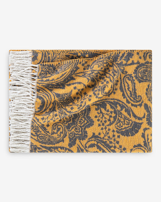 Togas Ethel throw in Orange Dark Grey