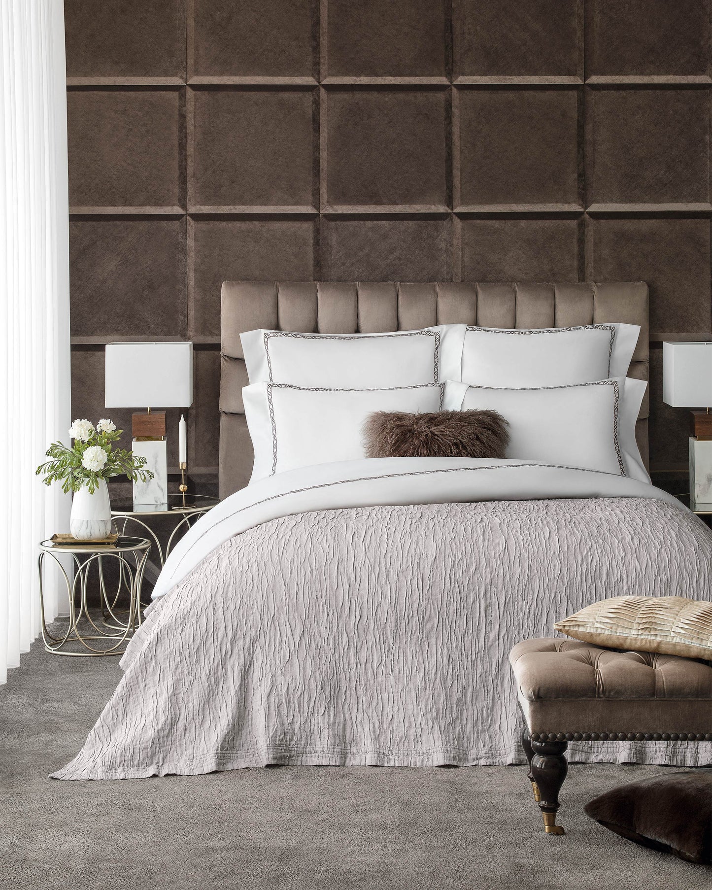 Togas Simon Bedcover in Grey