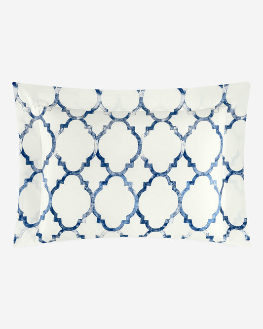 Togas Arlanch Pillowcase in White Blue