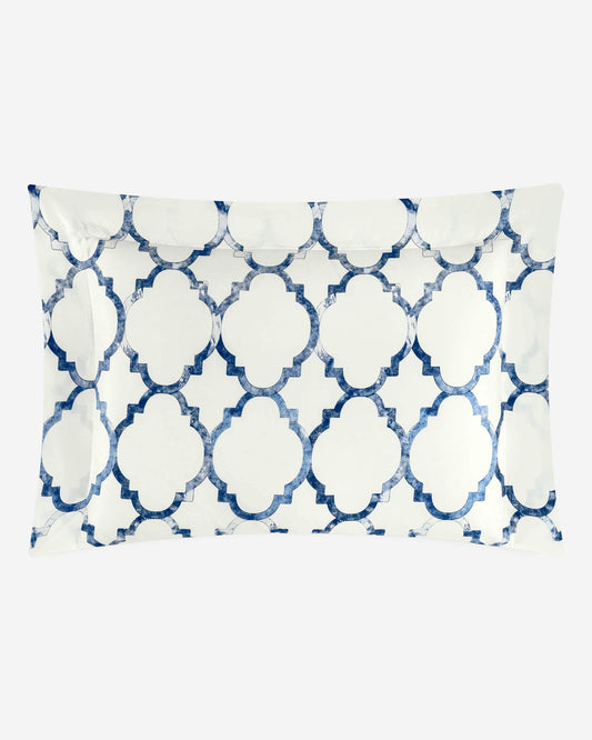 Togas Arlanch Pillowcase in White Blue