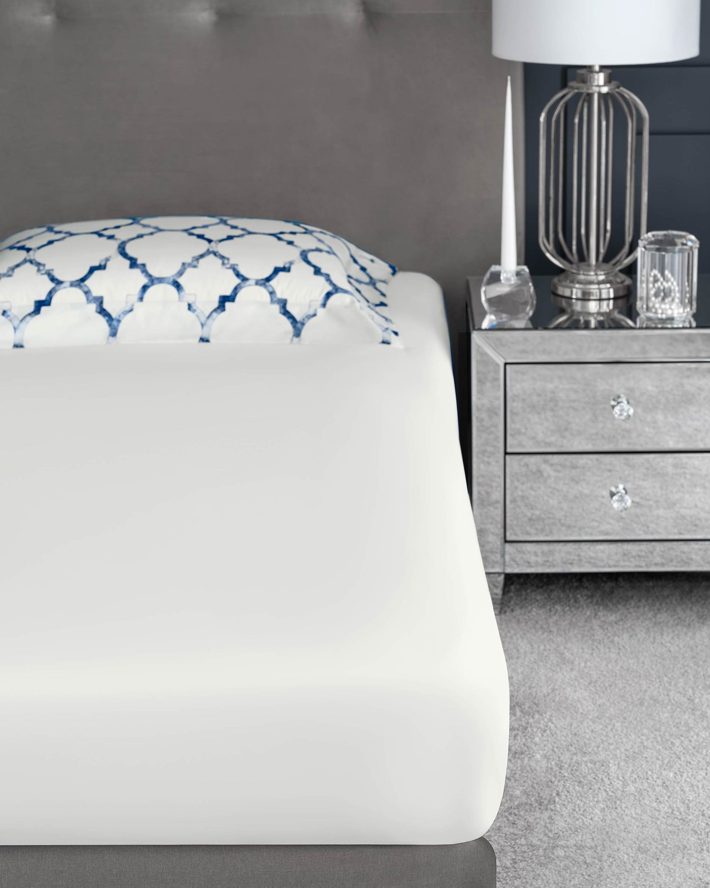 Togas Arlanch Bedding Set in White Blue