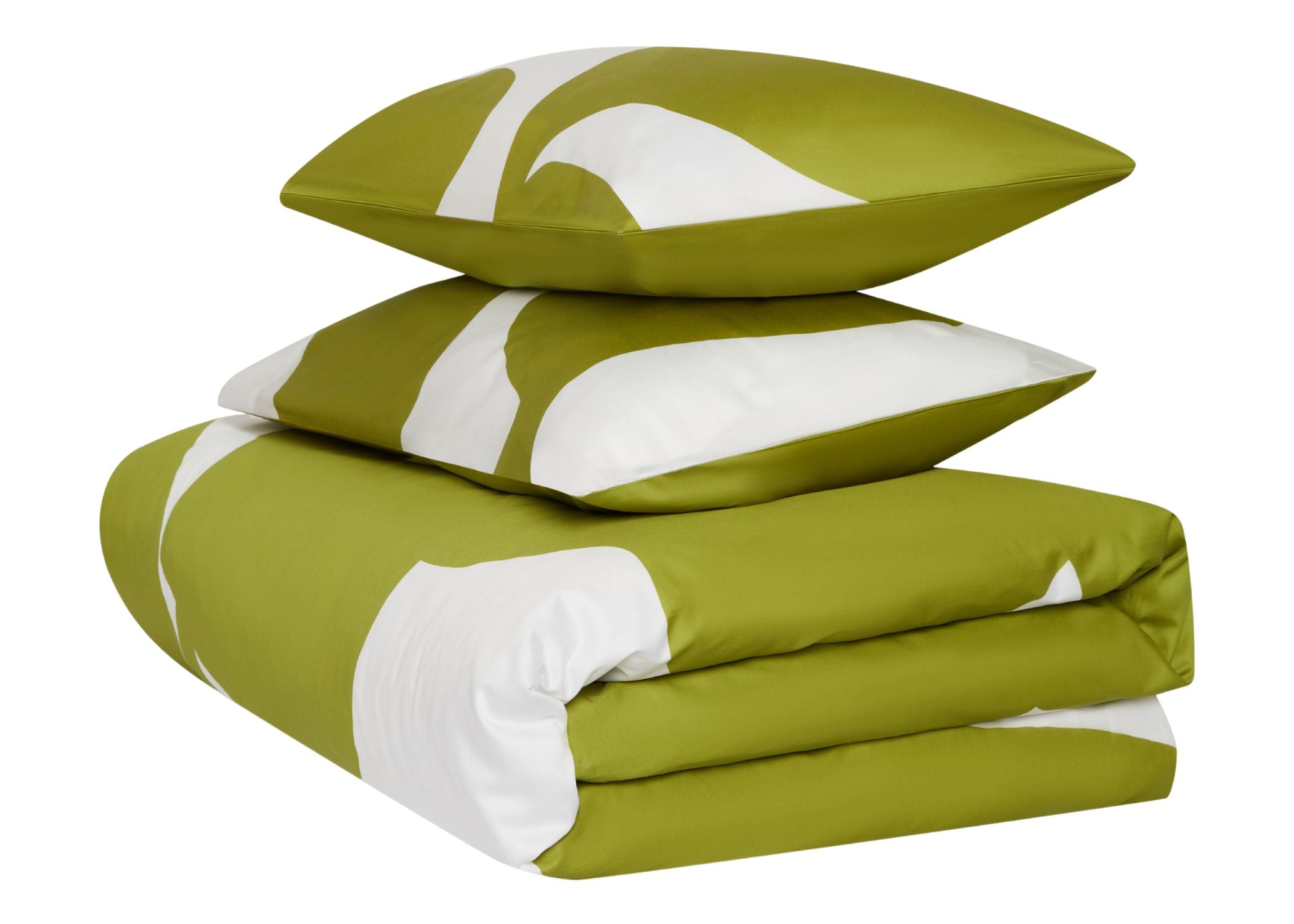 طقم غطاء لحاف "طبعة أوراق الأزهار" من جاسبر كونران بلون السبانخ