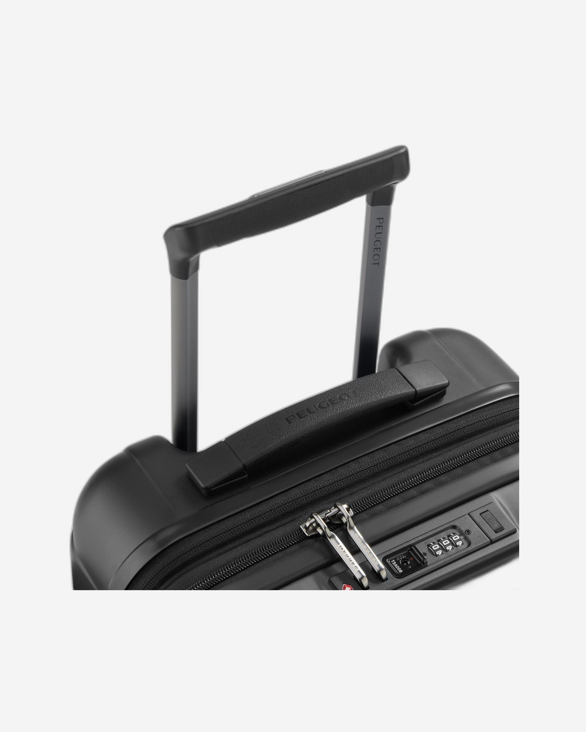 حقيبة أمتعة بيجو زيب هارد كيس بأربع عجلات مزدوجة قابلة للتمدد