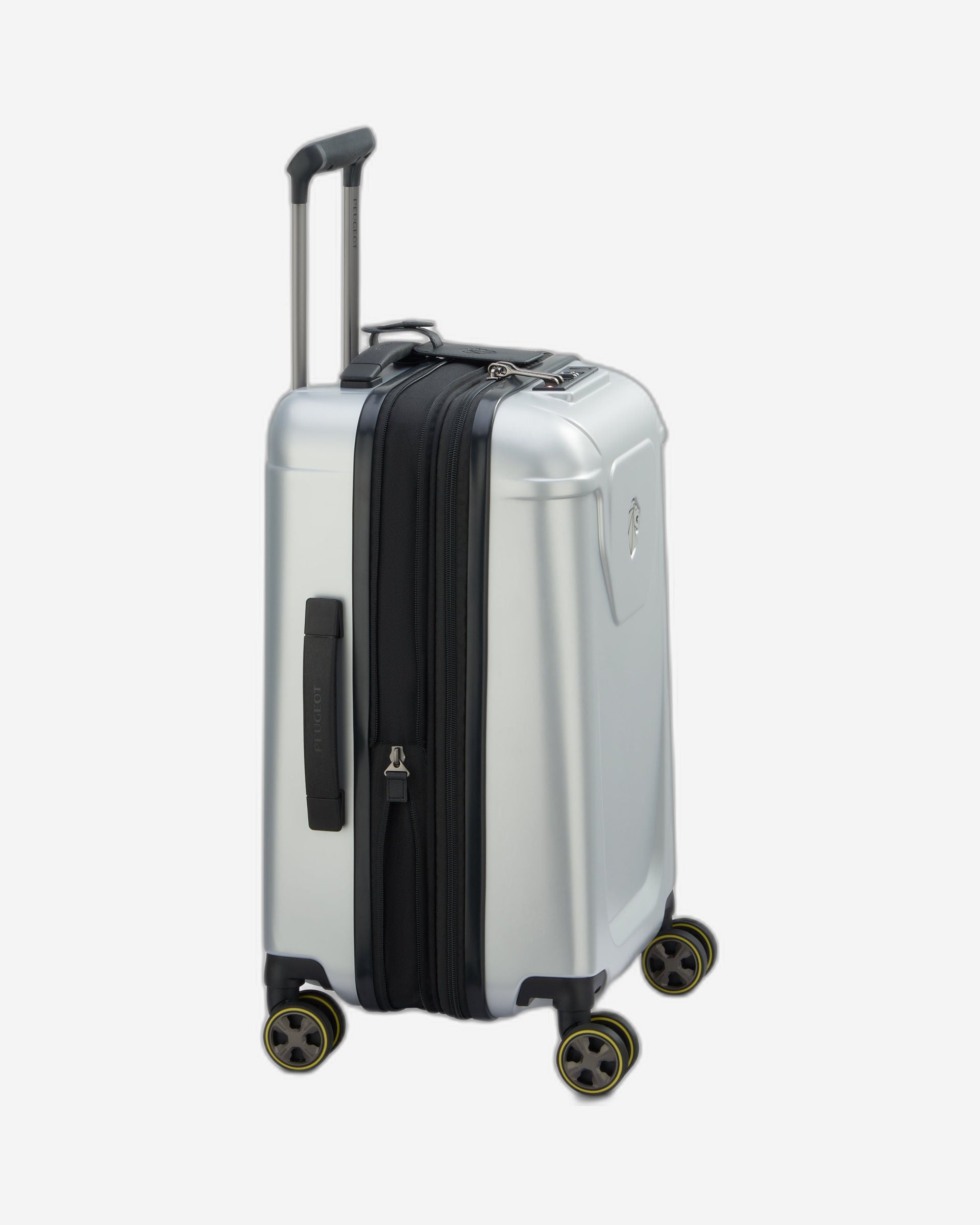 حقيبة أمتعة بيجو زيب هارد كيس بأربع عجلات مزدوجة قابلة للتمدد