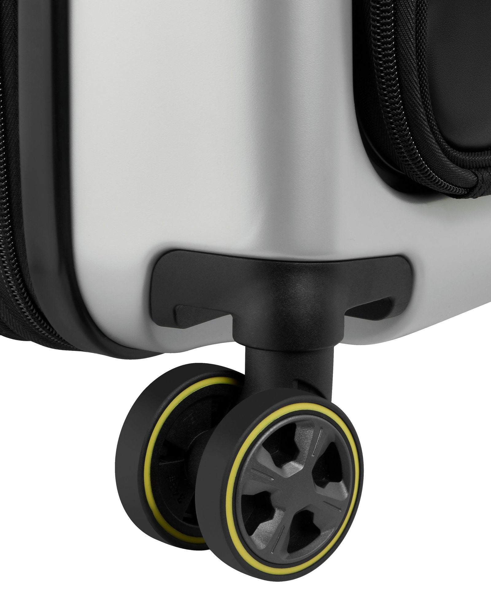 حقيبة بيجو زيب الصلبة ذات العجلات الأربع المزدوجة