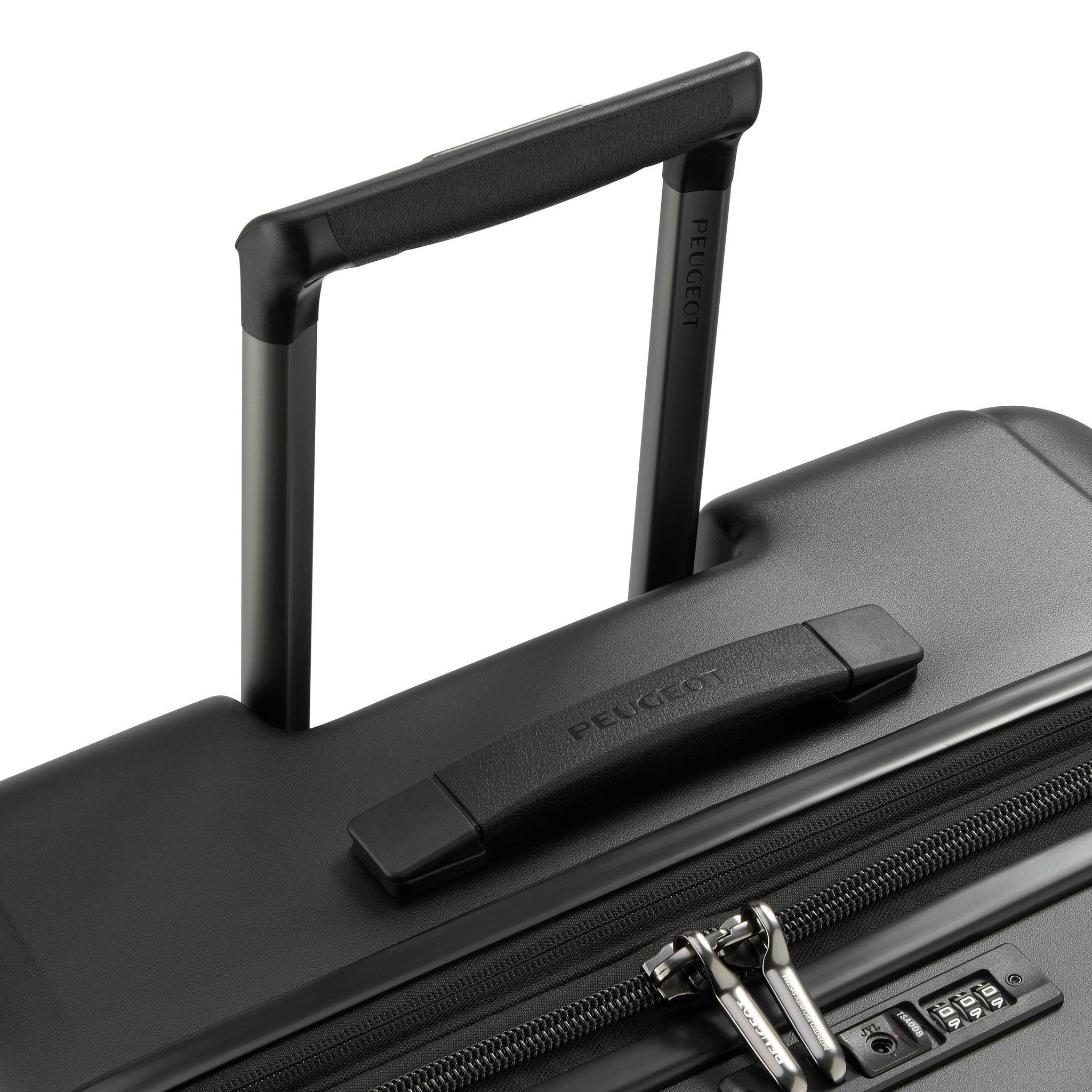 حقيبة أمتعة بيجو زيب هارد كيس بأربع عجلات مزدوجة قابلة للتمدد