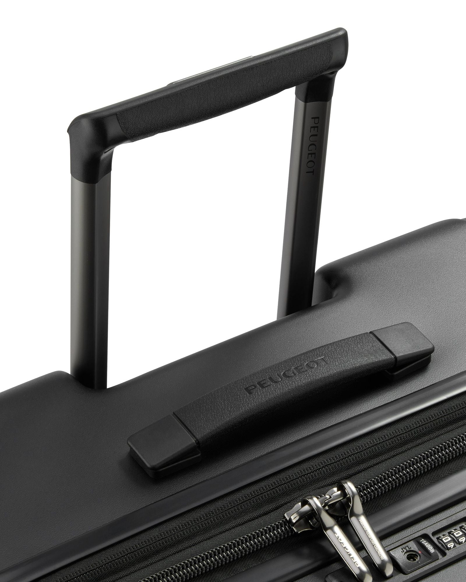 حقيبة أمتعة بيجو زيب هارد كيس بأربع عجلات مزدوجة قابلة للتمدد