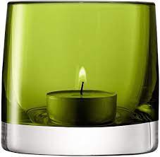 LSA Light Colour Tealight Holder Olive