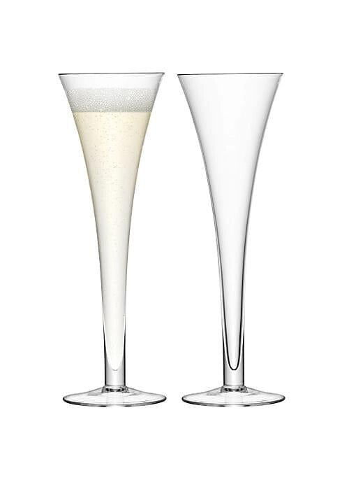 LSA Bar Hollow Stem Flute Clear x 2