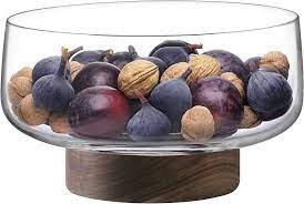 LSA City Bowl & Walnut Base Clear