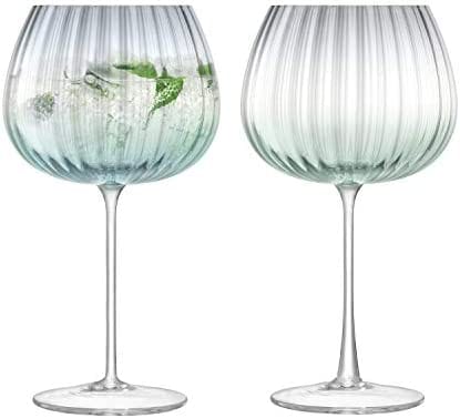 LSA Dusk Balloon Goblet Green/Grey x 2