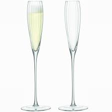 LSA Aurelia Grand Champagne Flute Clear Optic x 2