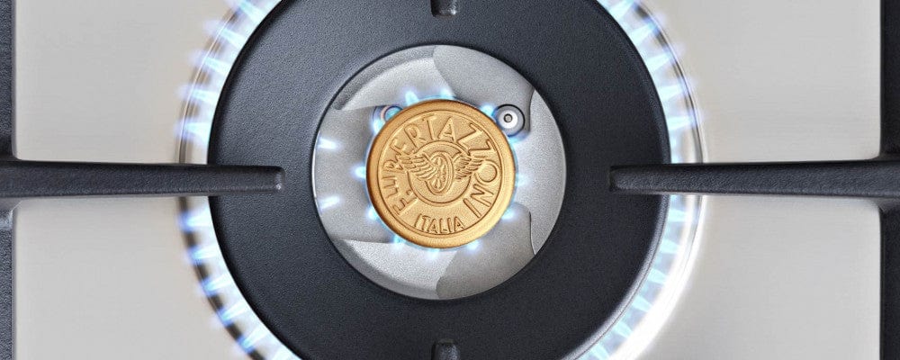 موقد غاز زجاجي من بيرتازوني 60 سم مع مقلاة ووك