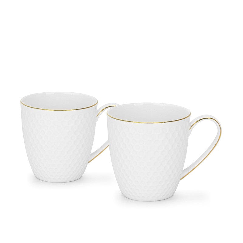 FISSMAN 2 PIECE MUGS NOEMI 400 ML FINE BONE CHINA