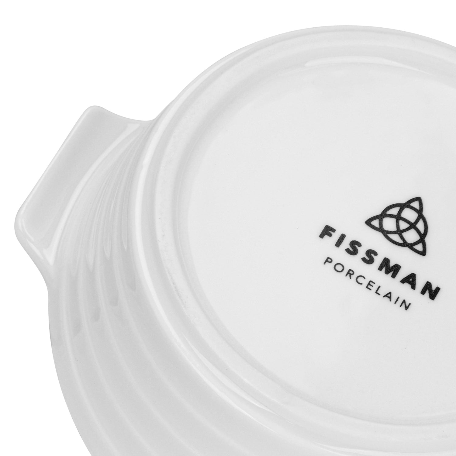 طبق خبز دائري من فيسمان، 3 قطع، 12×4.5 سم/220 مل، بورسلين