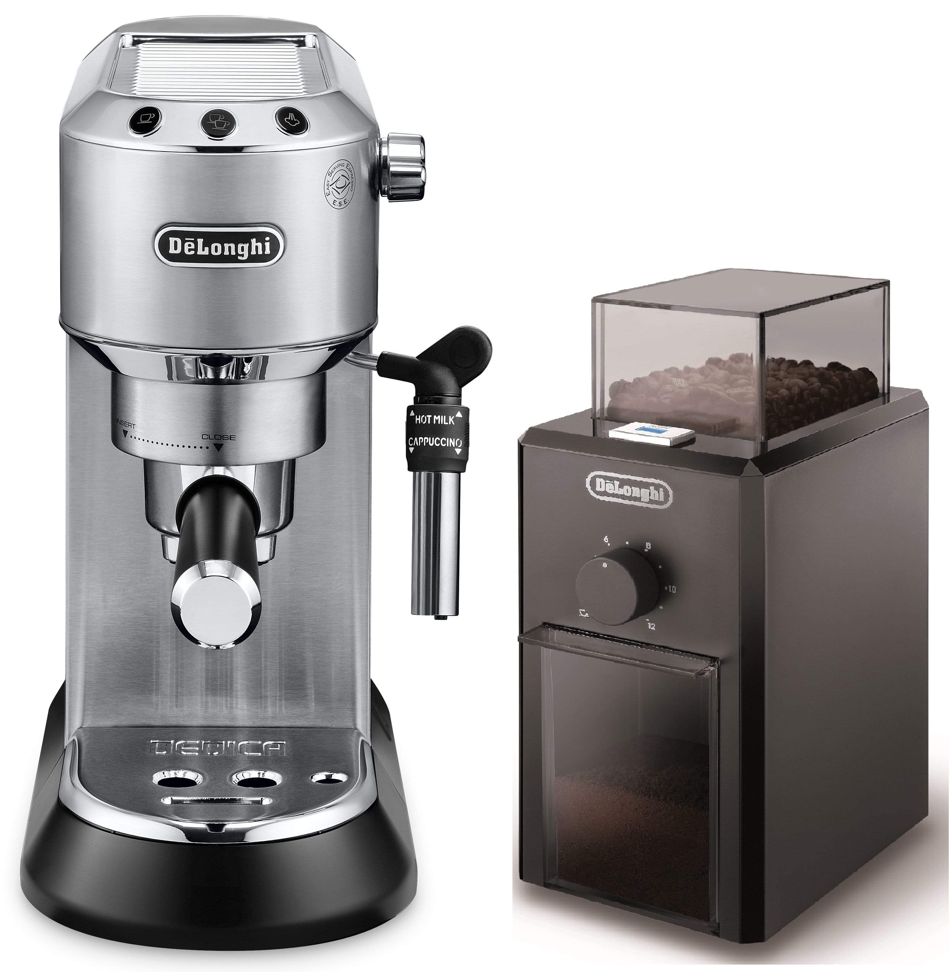 De'Longhi Dedica Style Pump Espresso Machine METAL, EC685.M+KG79 (Bundle) - Jashanmal Home