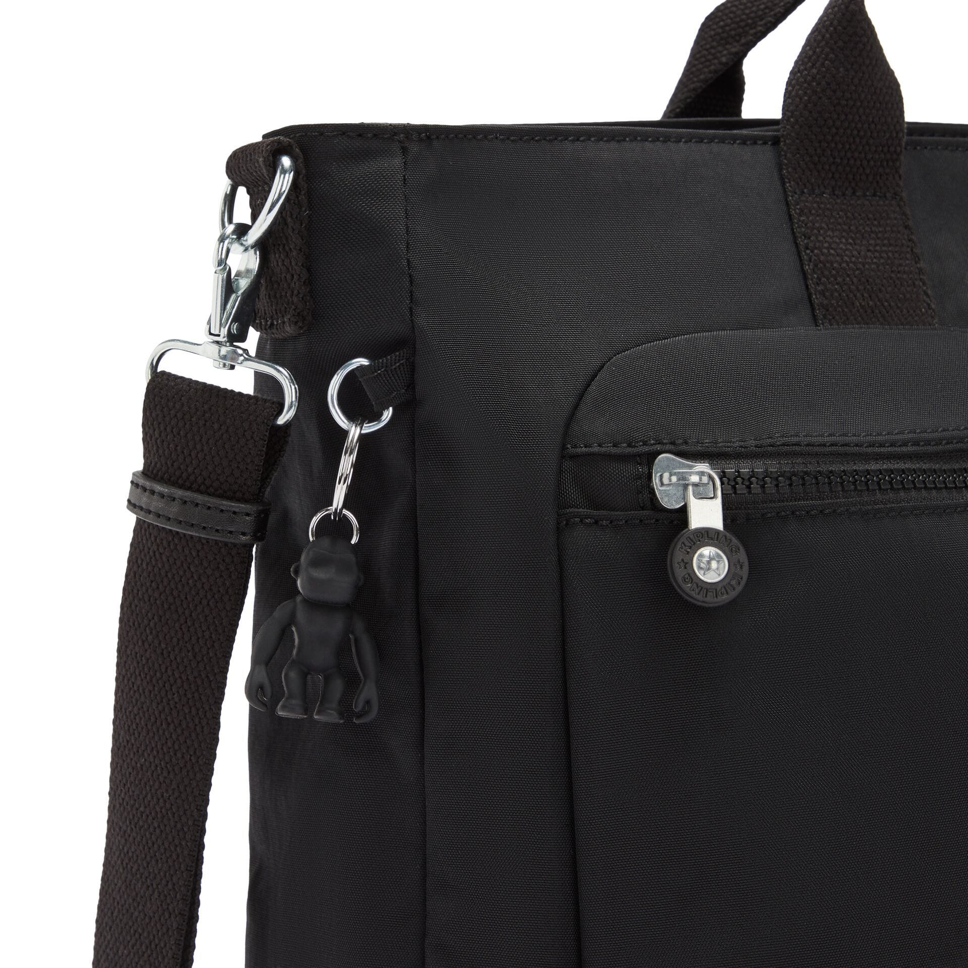 KIPLING-MIHO M-Medium Handbag (With Removable Shoulderstrap)-Black Noir-I6854-P39