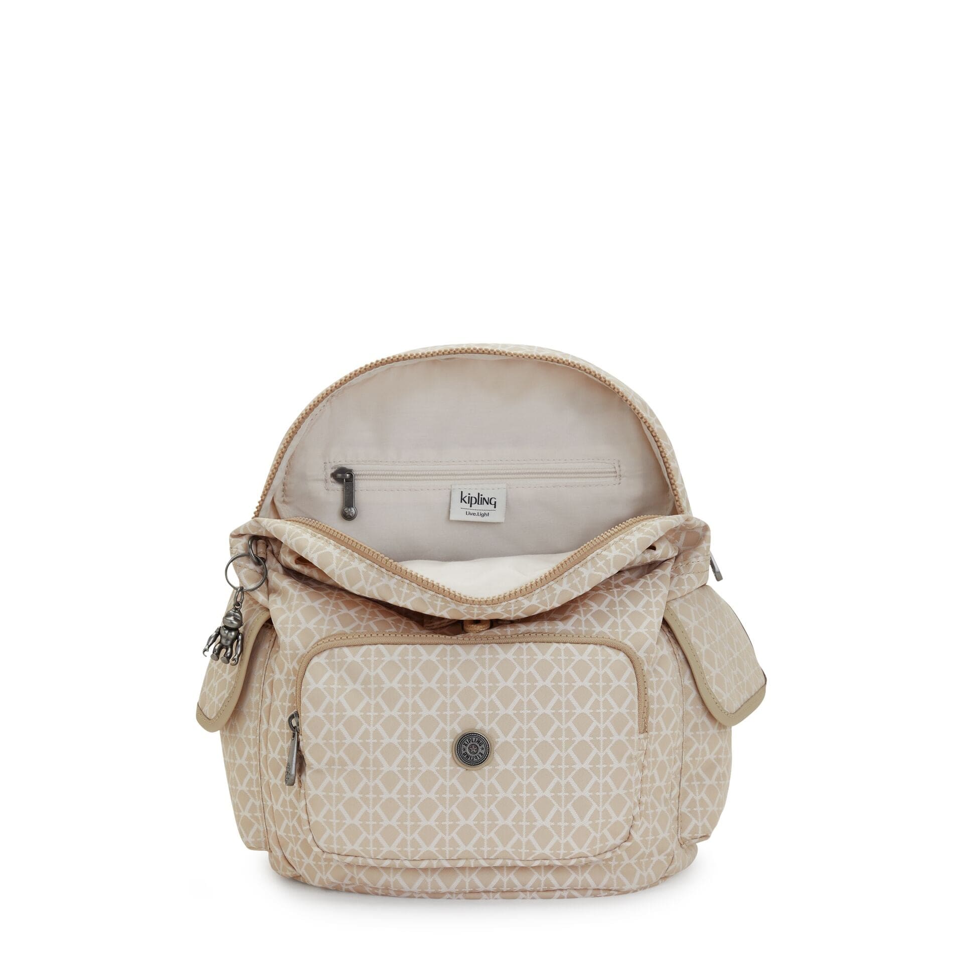 KIPLING Backpacks Female Signature Beige CITY PACK S