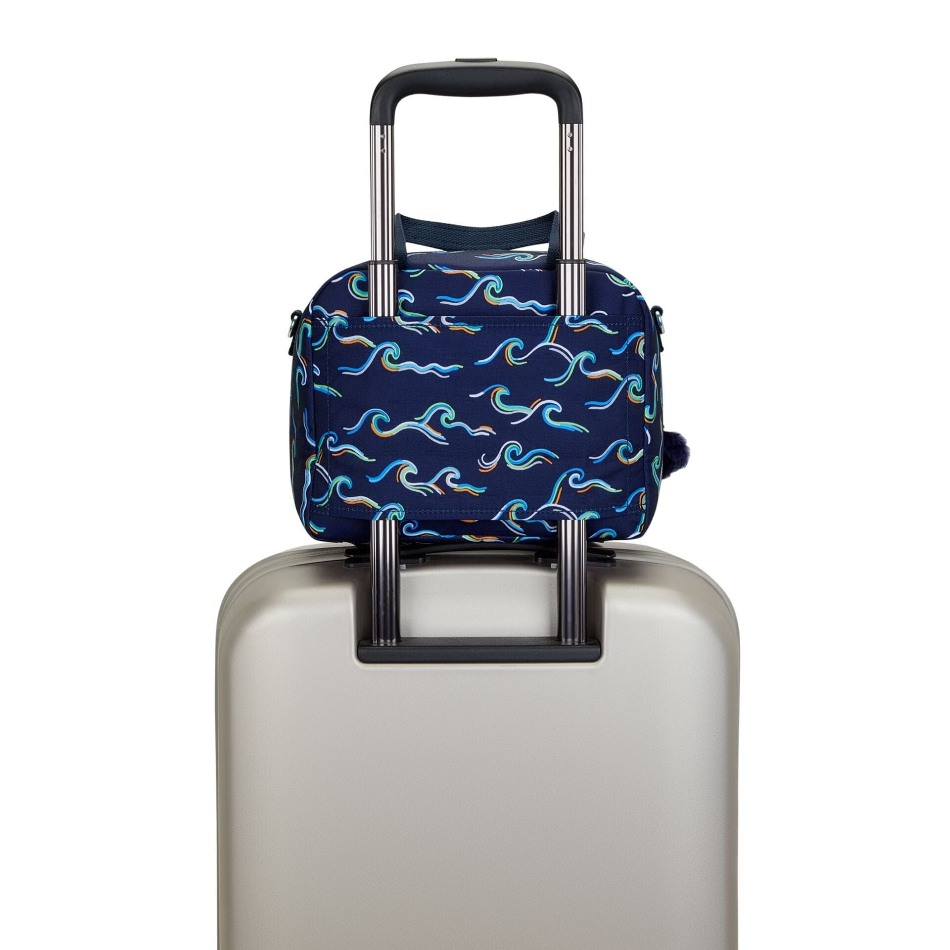 حقيبة غداء كيبلينج مييو كبيرة بطبعة محيطية مرحة مع جراب عربة C2I2989-W92